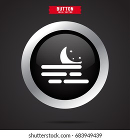 tornado icon. background moon