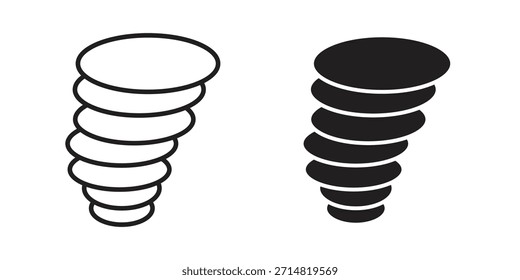 Colección de iconos de tornado. iconos simples modernos para el Web