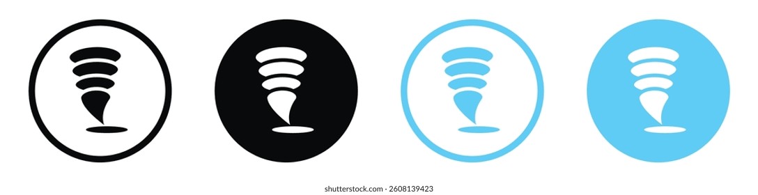 Tornado icon collection. vector illustration set