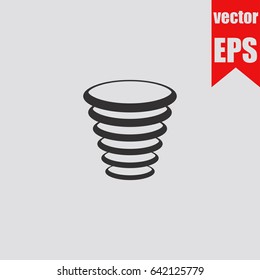 Tornado icon infographic isolated in flat style.Vector illustration.