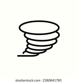 Icono de tornado, icono aislado en fondo claro, perfecto para sitio web, blog, logo, diseño gráfico, medios sociales, UI, aplicación móvil