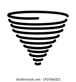 Tornado icon isolated vector illustration. High quality black style vector icons