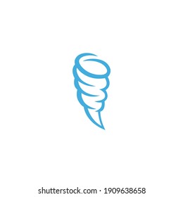 Tornado icon logo vector illustration. Wind tornado, Speed tornado, Whirlwind tornado cartoon design vector template