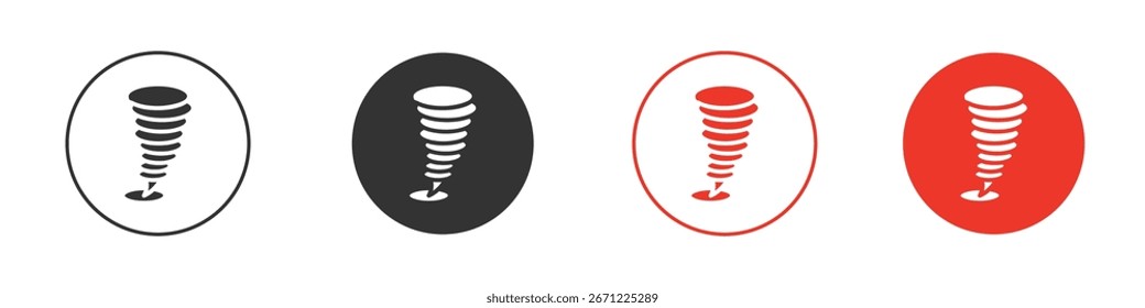 Icono del tornado para el logotipo, símbolo de la muestra del Vector para el diseño
