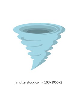 tornado icon over white background vector illustration