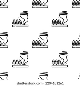 tornado icon pattern. Seamless tornado pattern on white background.