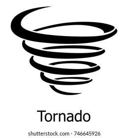 Tornado icon. Simple illustration of tornado vector icon for web