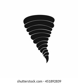 Tornado icon in simple style isolated vector illustration