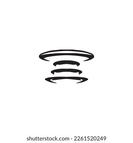 Tornado icon. Simple style tornado poster background symbol. Tornado brand logo design element. Tornado t-shirt printing. vector for sticker.