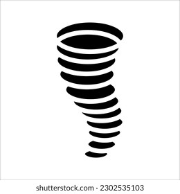 Tornado icon. Tornado storm icon. Typhoon, cyclone and hurricane simple vector illustration on white background
