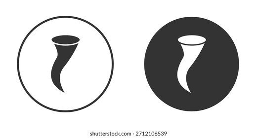 Icono de tornado Iniciar sesión de estilo sólido.