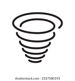 Tornado Icon In Trendy Design Vector Eps 10, Editable Stroke