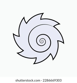 Tornado Icon. Typhoon, Hurricane Symbol.