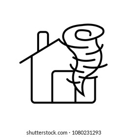 tornado icon vector