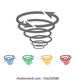 tornado icon vector