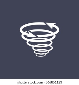 tornado icon vector