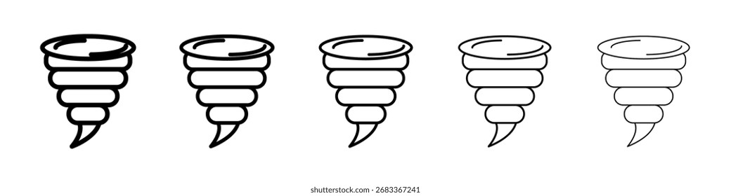 Icono de tornado Arte vectorial Ilustración