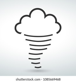 Tornado Icon Vector Illustration