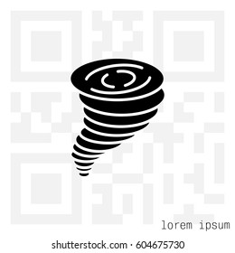 Tornado icon. vector illustration