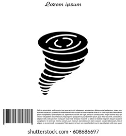 Tornado icon. vector illustration