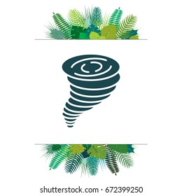Tornado icon. vector illustration