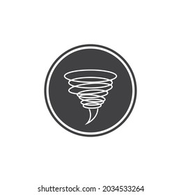 Tornado Icon Vector Illustration Logo Design Stock Vector (Royalty Free ...