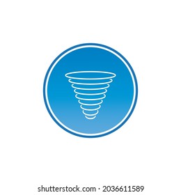 Tornado icon vector illustration logo design.