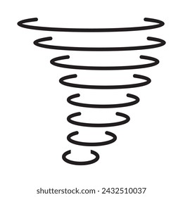 Tornado icon vector illustration logo design