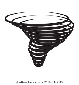 Tornado icon vector illustration logo design