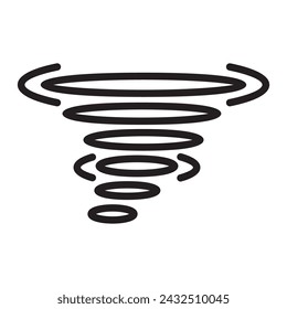 Tornado-Symbol Vektor-Illustration Logo-Design