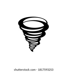 Ilustración vectorial de icono de tornado. Símbolo de tifón.
