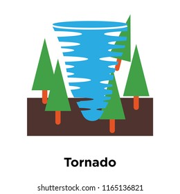 Tornado icon vector isolated on white background, Tornado transparent sign , disaster symbols