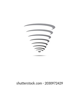 Tornado icon vector symbol design illustration.