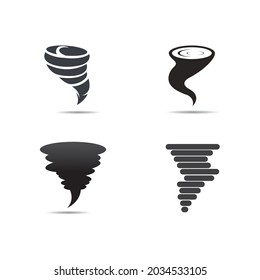 Tornado icon vector symbol design illustration.