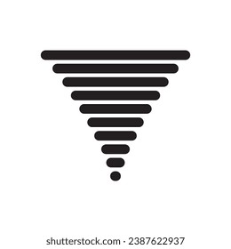 diseño de la ilustración de la plantilla del vector del icono del tornado