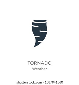 Tornado icon vector. Trendy flat tornado icon from weather collection isolated on white background. Vector illustration can be used for web and mobile graphic design, logo, eps10