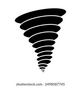 Tornado icon vector. Whirlwind illustration sign. Twister symbol. Hurricane logo.