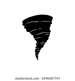 Vector de icono de tornado. Signo de ilustración de torbellino. Símbolo de Twister. Logotipo del huracán.