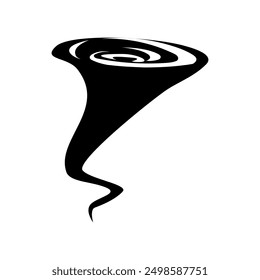 Vector de icono de tornado. Signo de ilustración de torbellino. Símbolo de Twister. Logotipo del huracán.