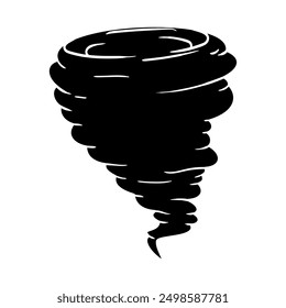 Vector de icono de tornado. Signo de ilustración de torbellino. Símbolo de Twister. Logotipo del huracán.