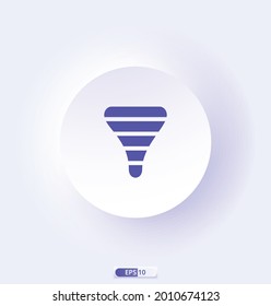 tornado Icon. Weather Forecast Signs Color Icon. Include of Sun, Temperature, Storm, Cloud, Rain, Snow, Thunderstorm and Wind. Icons For Print, Web or Mobile App