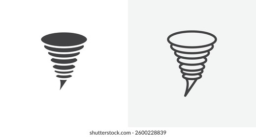 Tornado icons design. vector icons for ui designs
