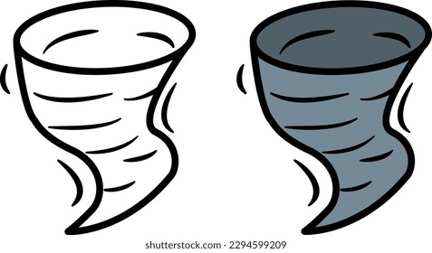 Tornado icons. Vector Weather Icons. Illustration of Funnel
