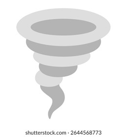 Elemento Infográfico Tornado em Estilo Plano
