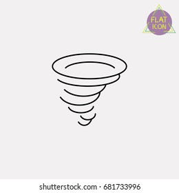 tornado line icon