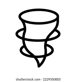 tornado line icon illustration vector graphic