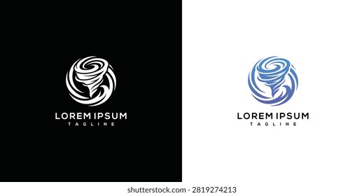 Tornado Logo Design Vector Template