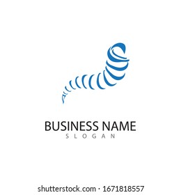 Tornado logo and storm icon  vector illustration design