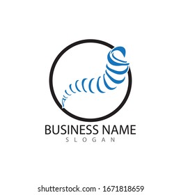 Tornado logo and storm icon  vector illustration design