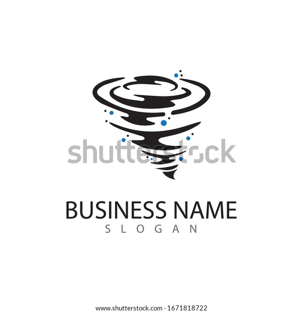 Tornado Logo Storm Icon Vector Illustration Stock Vector (Royalty Free ...